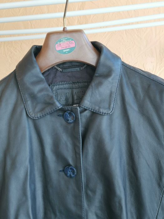 Шкіряна куртка Armani Jeans Leather jacket оригінал Л р-р стан чудовий