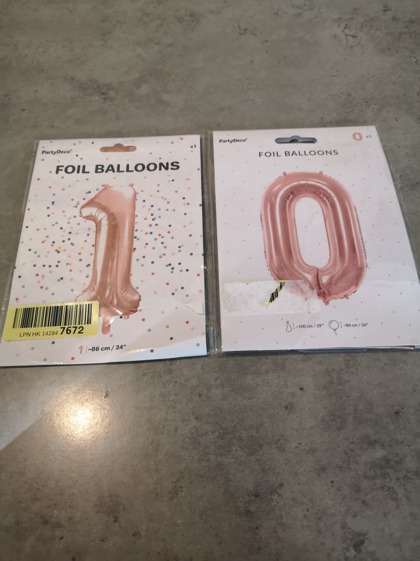 Balony urodzinowe plus napis