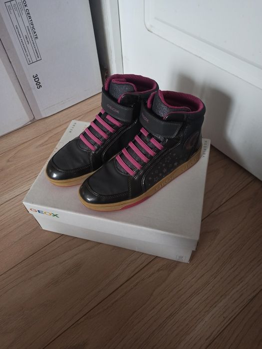 Кросівки високі осінні Geox 39р для дівчинки, черевики, напівчоботи