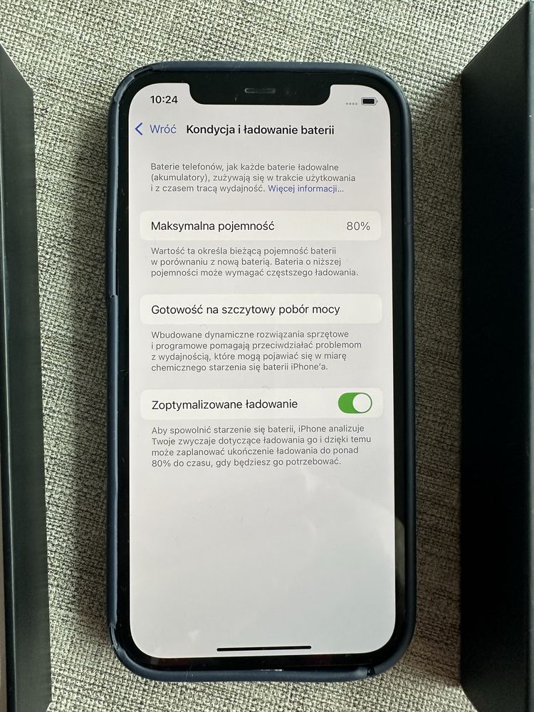 iphone 12 pro + pudelko, kabel, szklo, etui