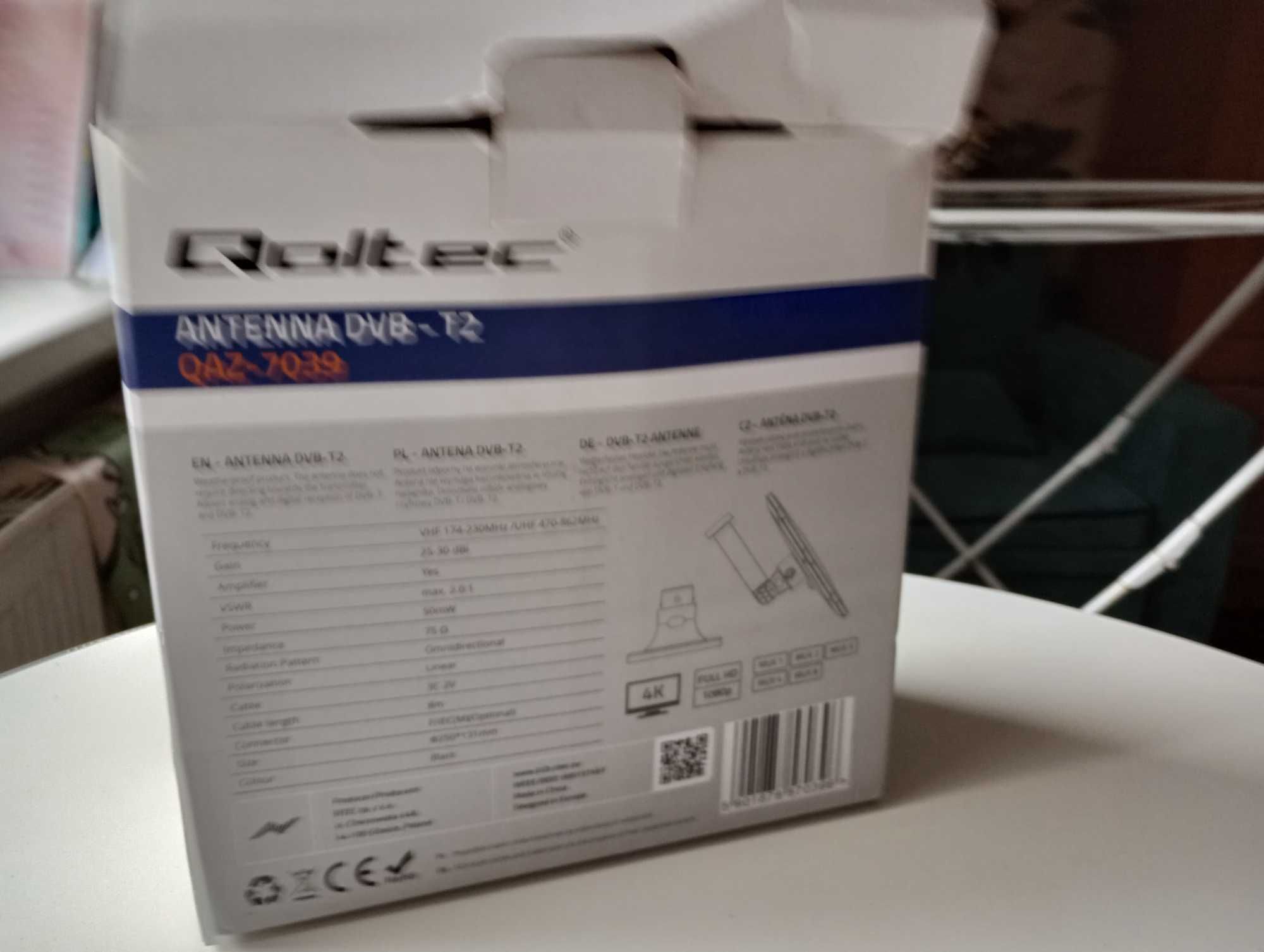 Antena Qlteck telewizyjna DVB_ t2 pokojowa ale i też zewnętrzna