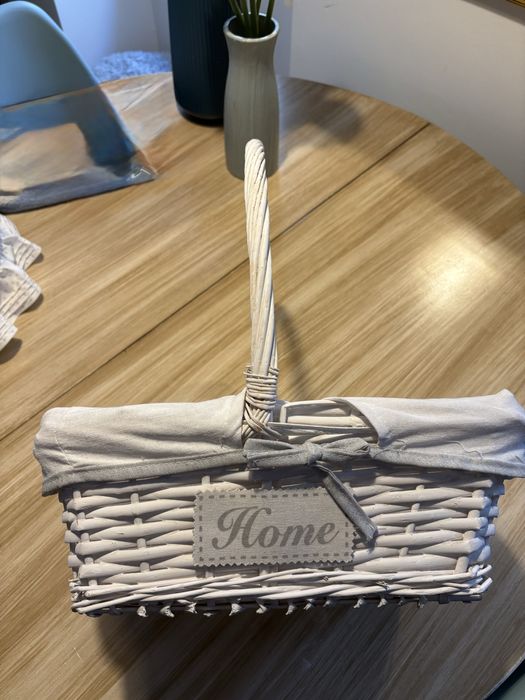 Cesto forrado para decoracao