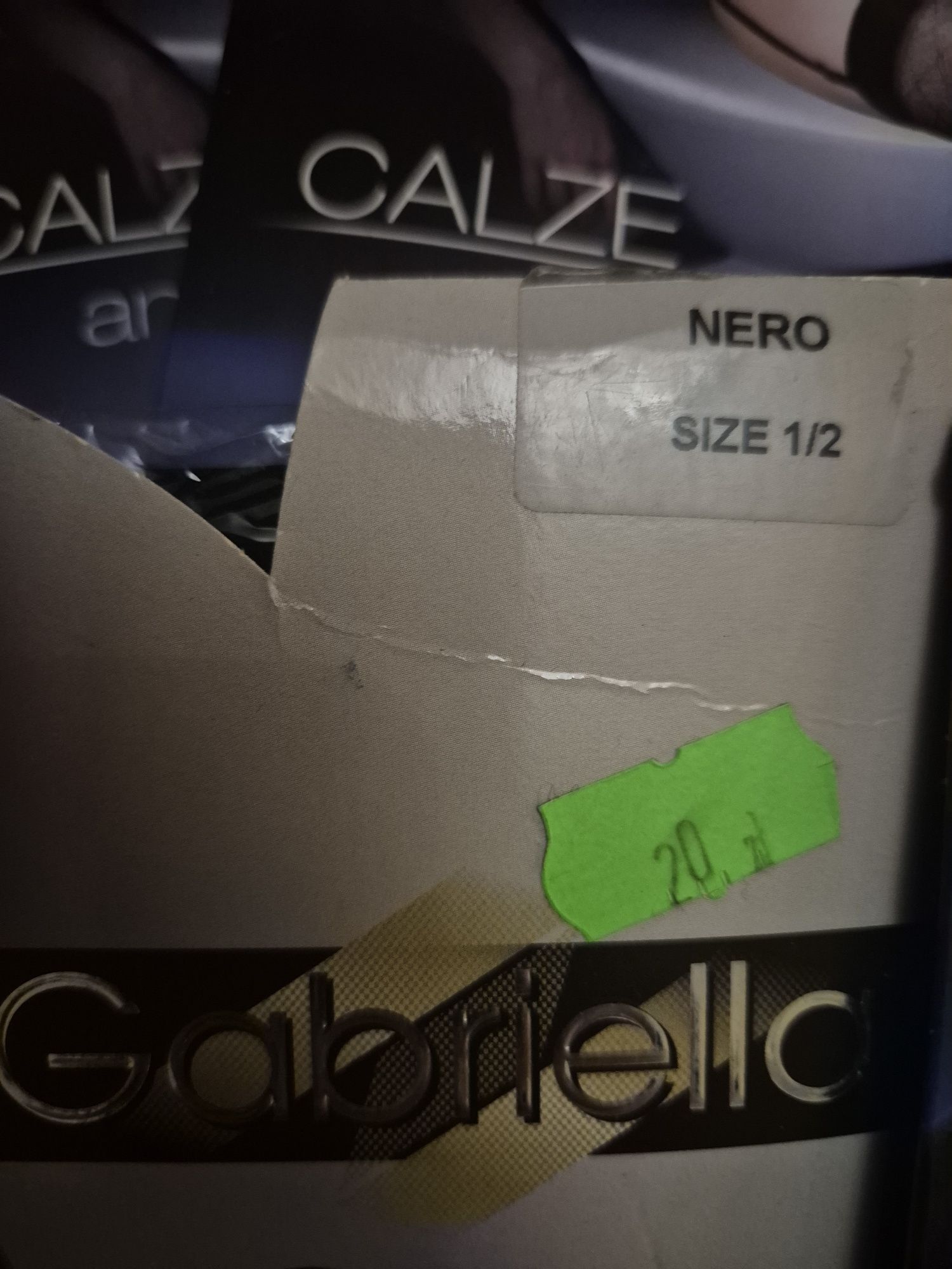 6pack pończoch 1-2 Gabriella nowe calze lycra