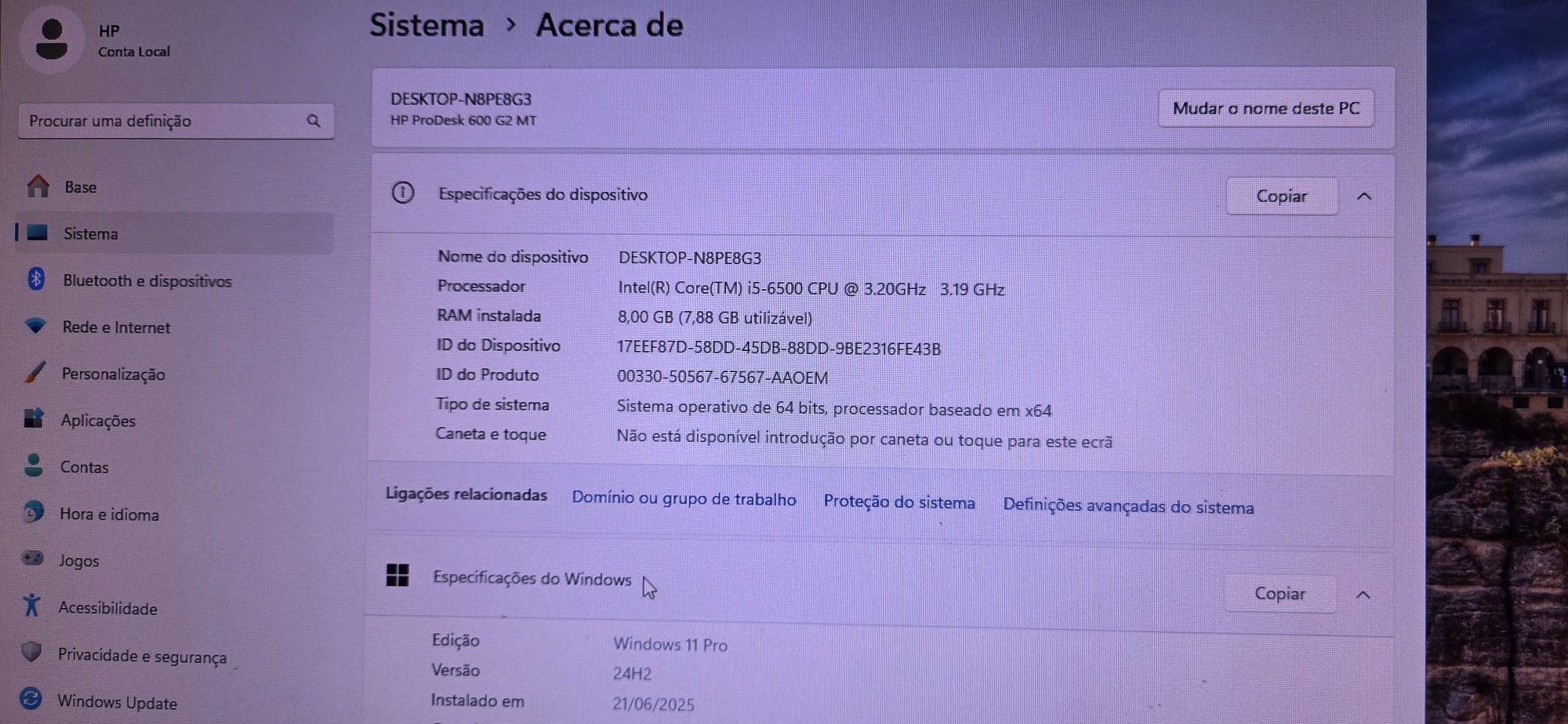 Computador HP I5