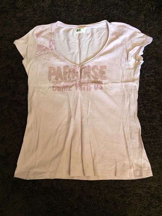tshirt rosa tamanho s bershka