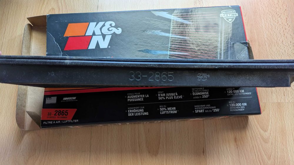 Filtro de ar K&N - 33-2865 - GRUPO VAG (vários modelos)