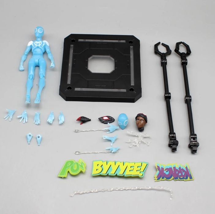 Action figure invisible Miles Morales Spider man into the spider verse