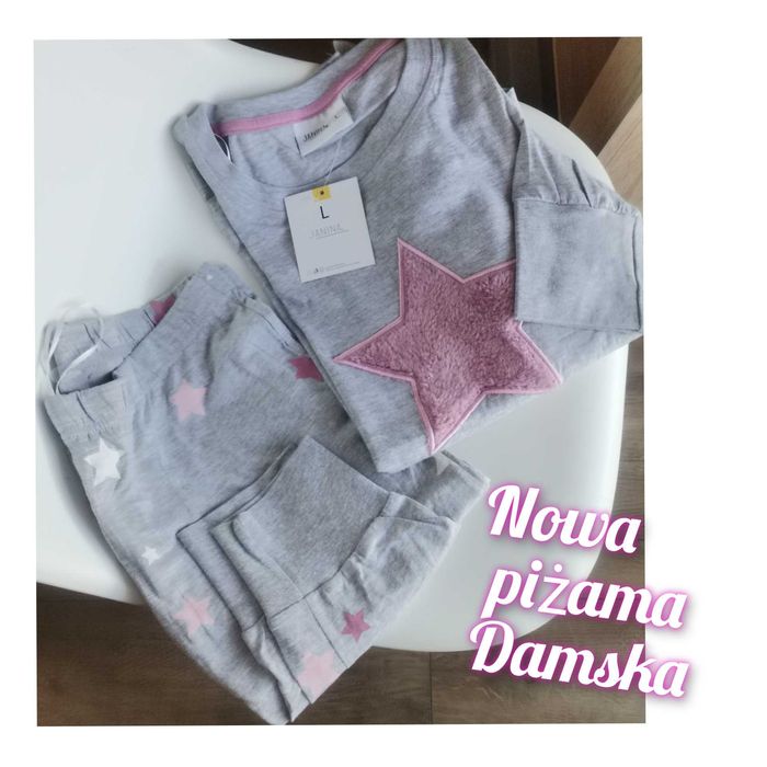 Nowa długa piżama damska XL piżama XL duże