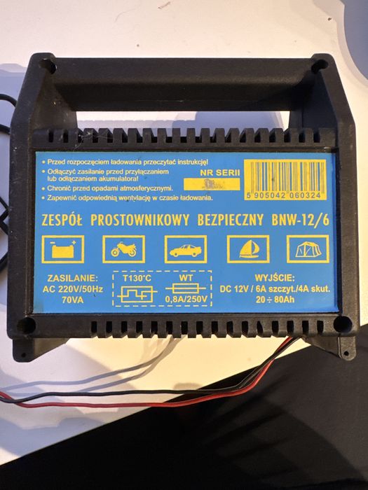 Zespół prostowników bezpieczny ELSIN BNW-12/6