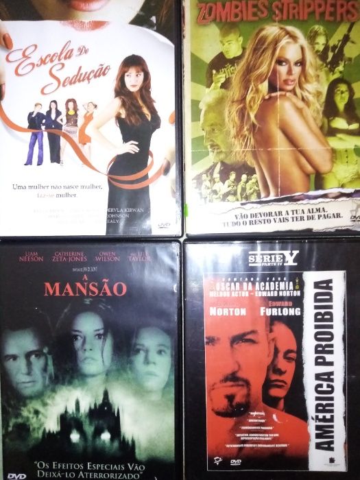 dvd (resident evil, a mansão, constantine, wwe)