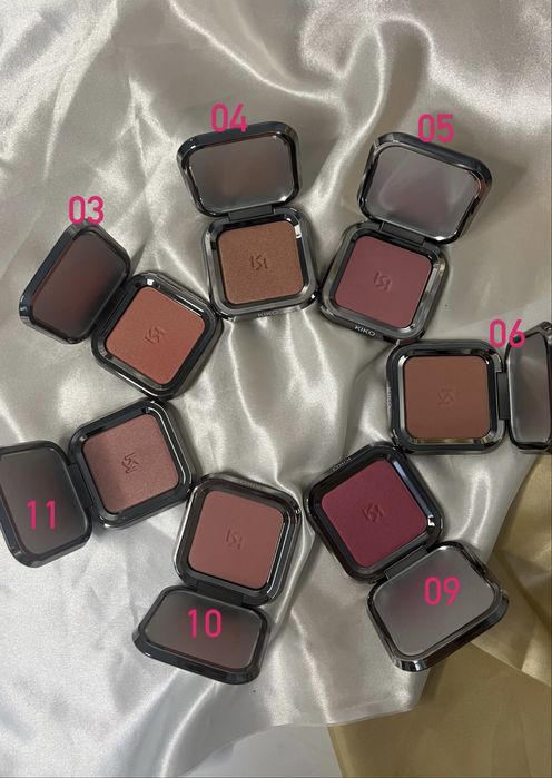 Румяна kiko milano unlimidet blush 03,04,05,06,09,10,11