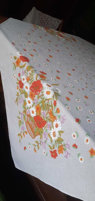 Obrus lniany Polne kwiaty