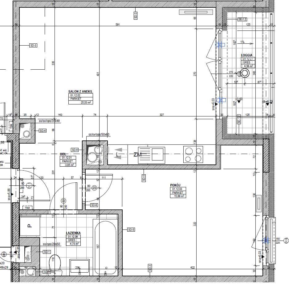 Apartament 2 pokoje z klimatyzacją, 50m2, 1 piętro, miejsce postojowe