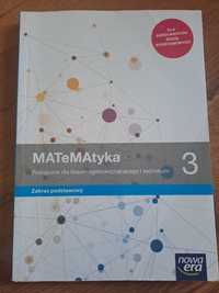 Książka Matematyka 3 zakres podstawowy Nowa Era