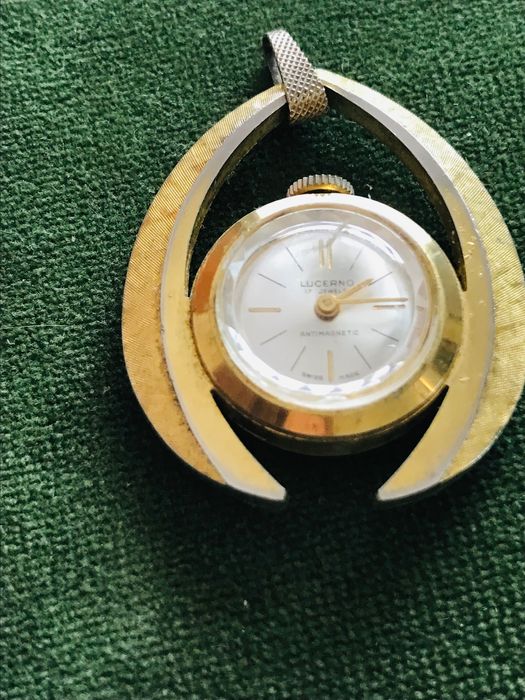 Retro art deco zegarek damski kieszonkowy vintage