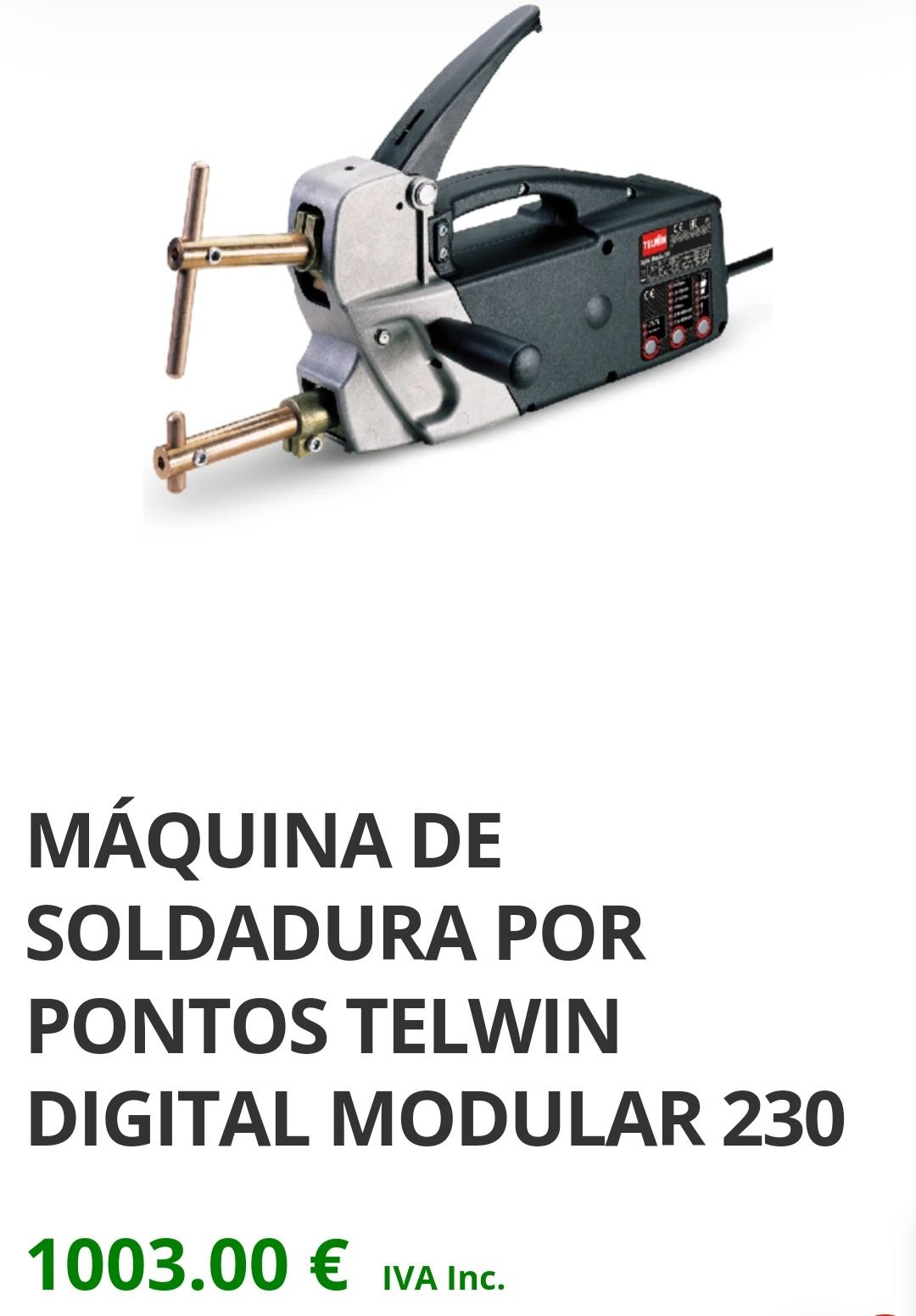 Maquina soldar por ponto