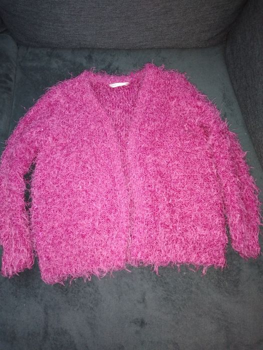 Różowy sweter 6-7lat