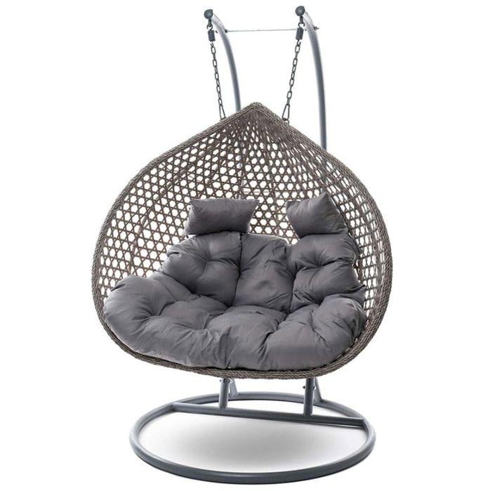 Fotel wiszący ogrodowy 2 osobowy
Kosz ręcznie opleciony technorattanem