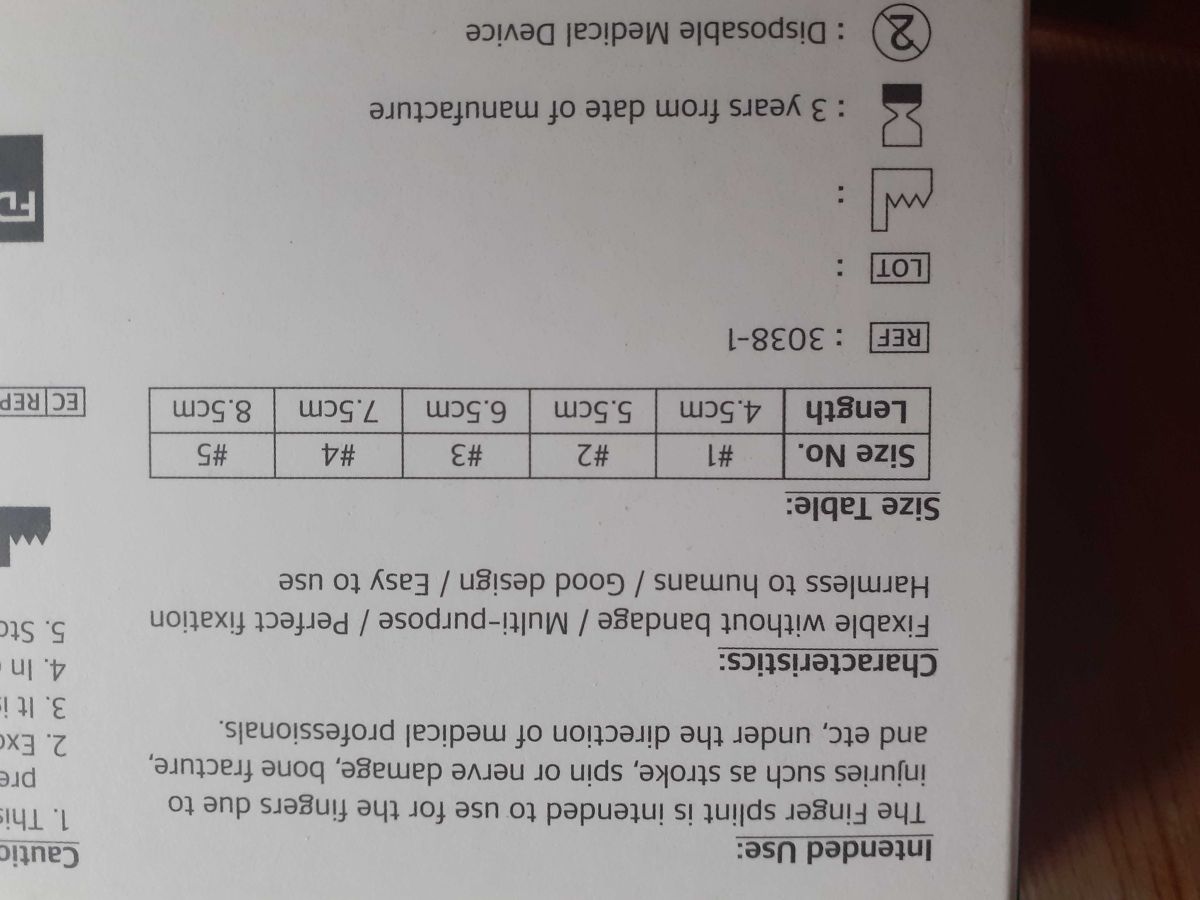 Orteza palca zestaw