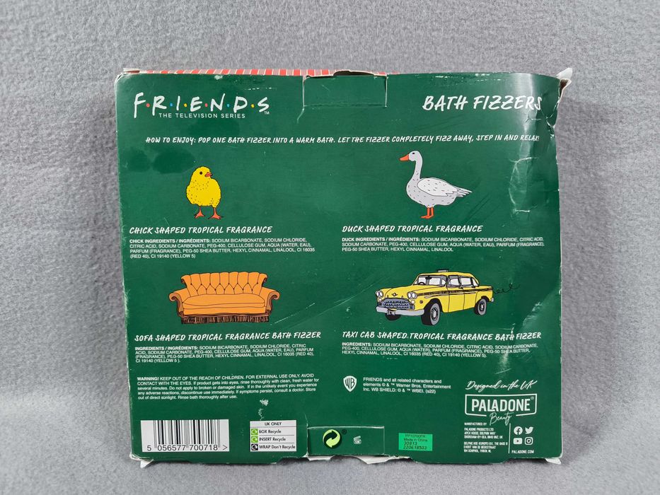 Набор бомбочек для ванны FRIENDS Друзья 4 шт.