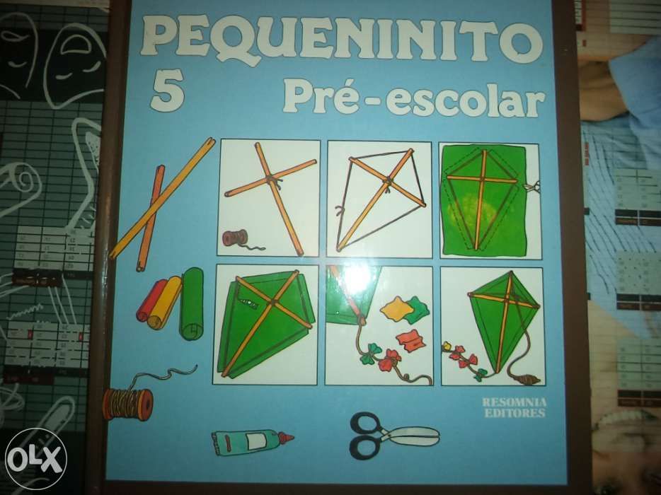 Coleção de 5 livros didáticos "Pequenito - Pré Escolar"