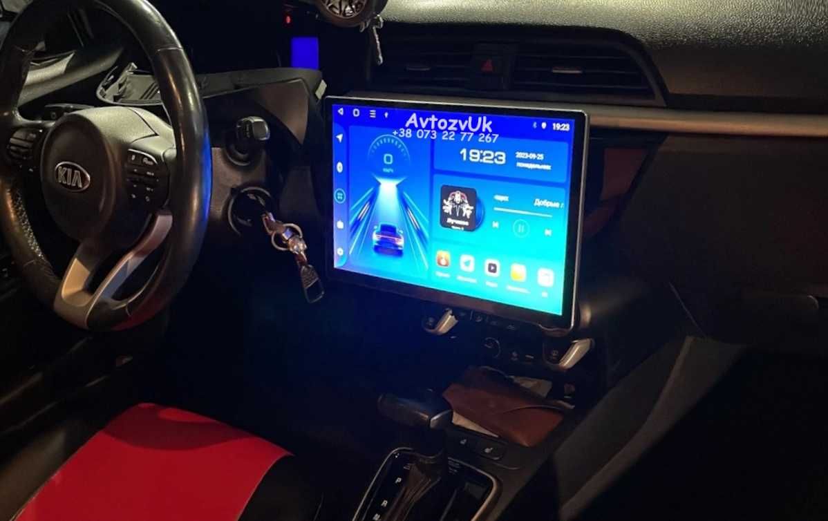 Магнитола RIO Kia STONIC Киа Рио GPS 2 дин Дисплей CarPlay Android 14