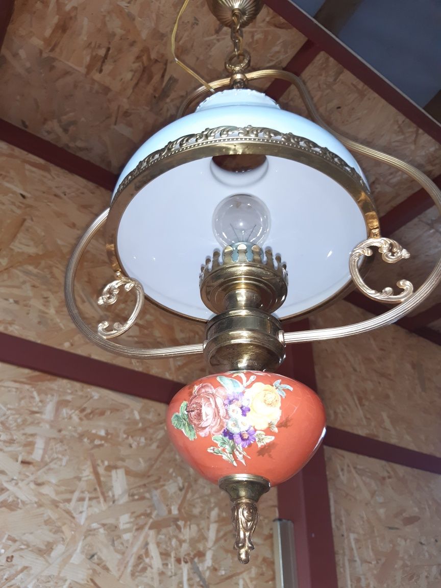 Lampa wisząca, typ holenderski, z dawnych lat, bardzo dobry stan