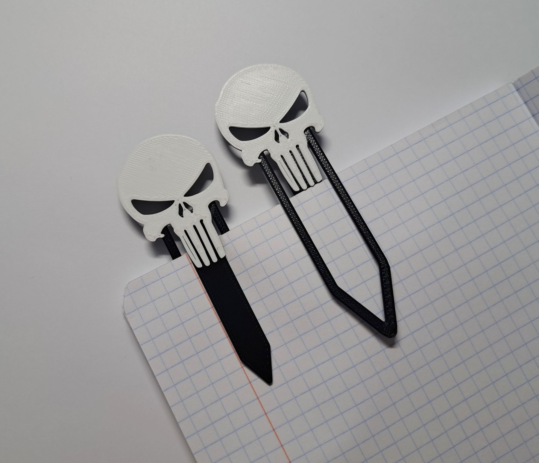 2x zakładka do książki Punisher druk 3D