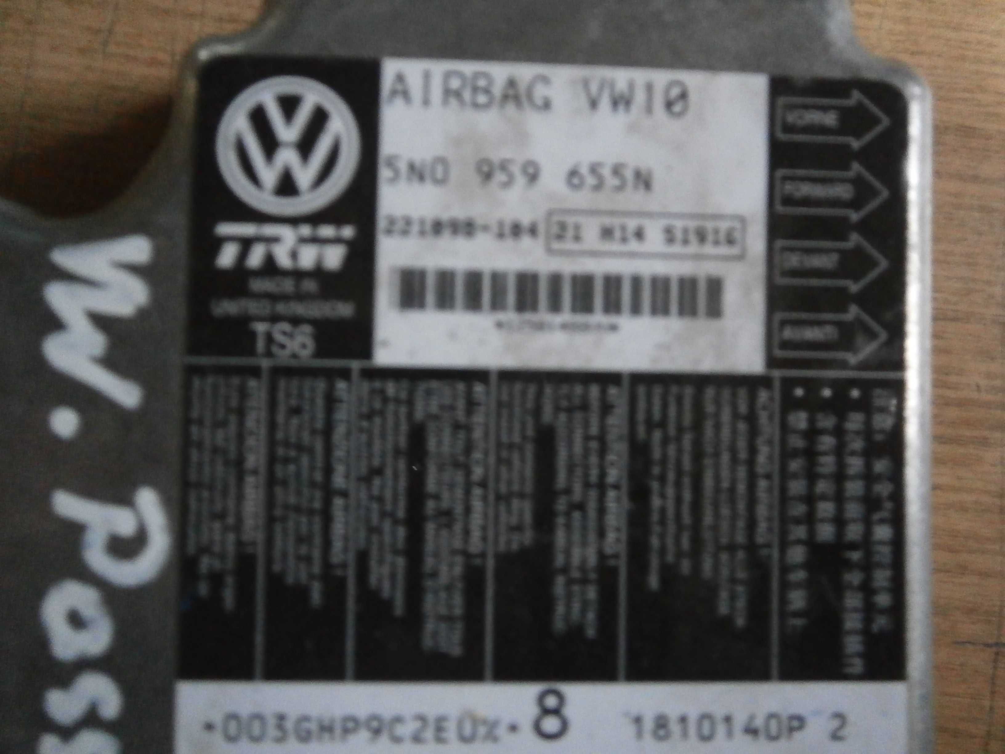 vw CC passat B7 sensor poduszek czujnik poduszek