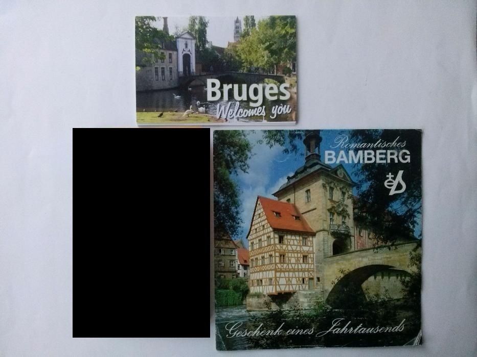 Przewodniki, broszurki Rzym, mapa Litwa Łotwa Estonia, Bamberg