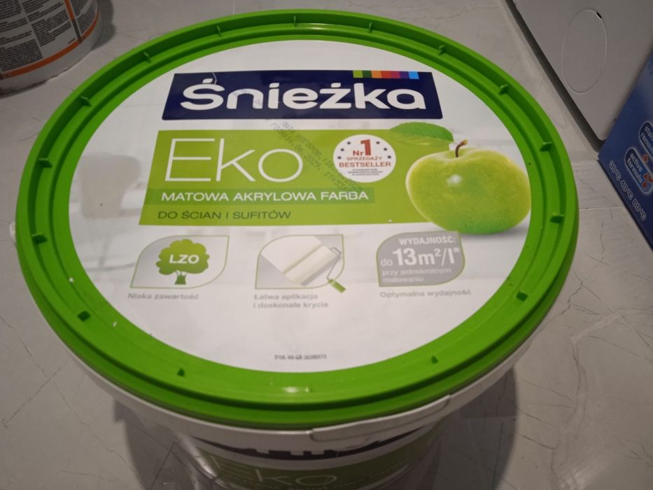 Biała farba śnieżka eko 10 litrów