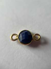 Lapis lazuli łącznik zawieszka 13x7 mm