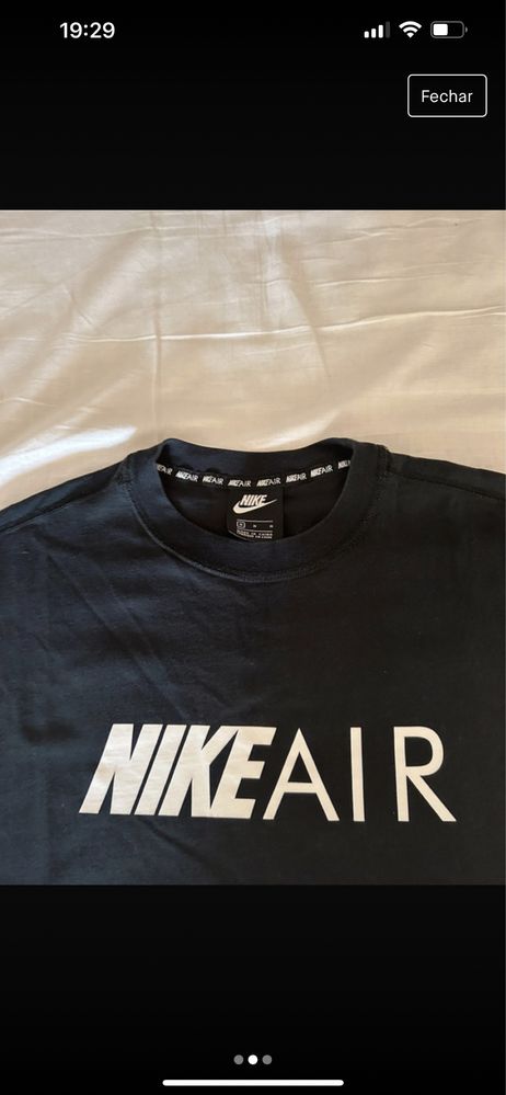 Vendo tshirt preta Nike Air Force tamanho M