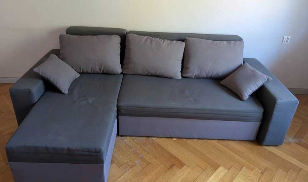 narożnik rozkładany z funkcją spania - możliwy transport