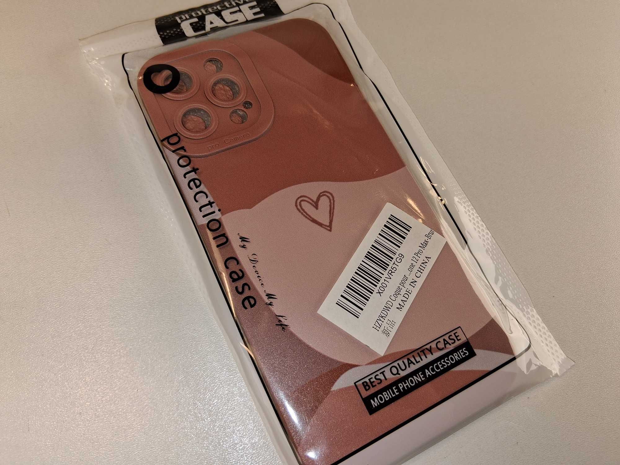 E092 Etui Ochronne na iPhone 12 Pro Max Brązowe Nowe Pokrowiec CASE