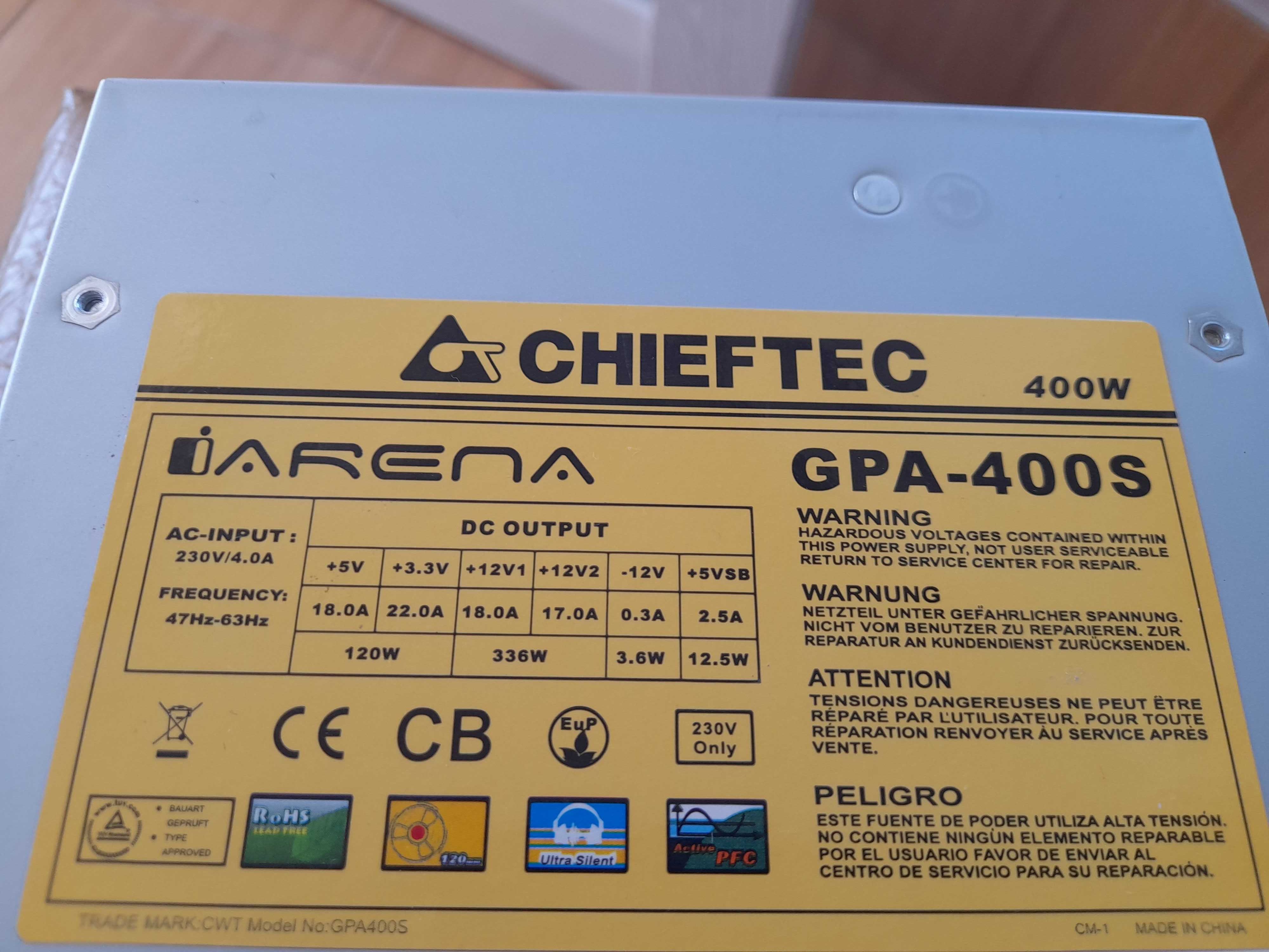 Блок питания 300/800W 24pin 4/6/8pin Ablecom Chieftec