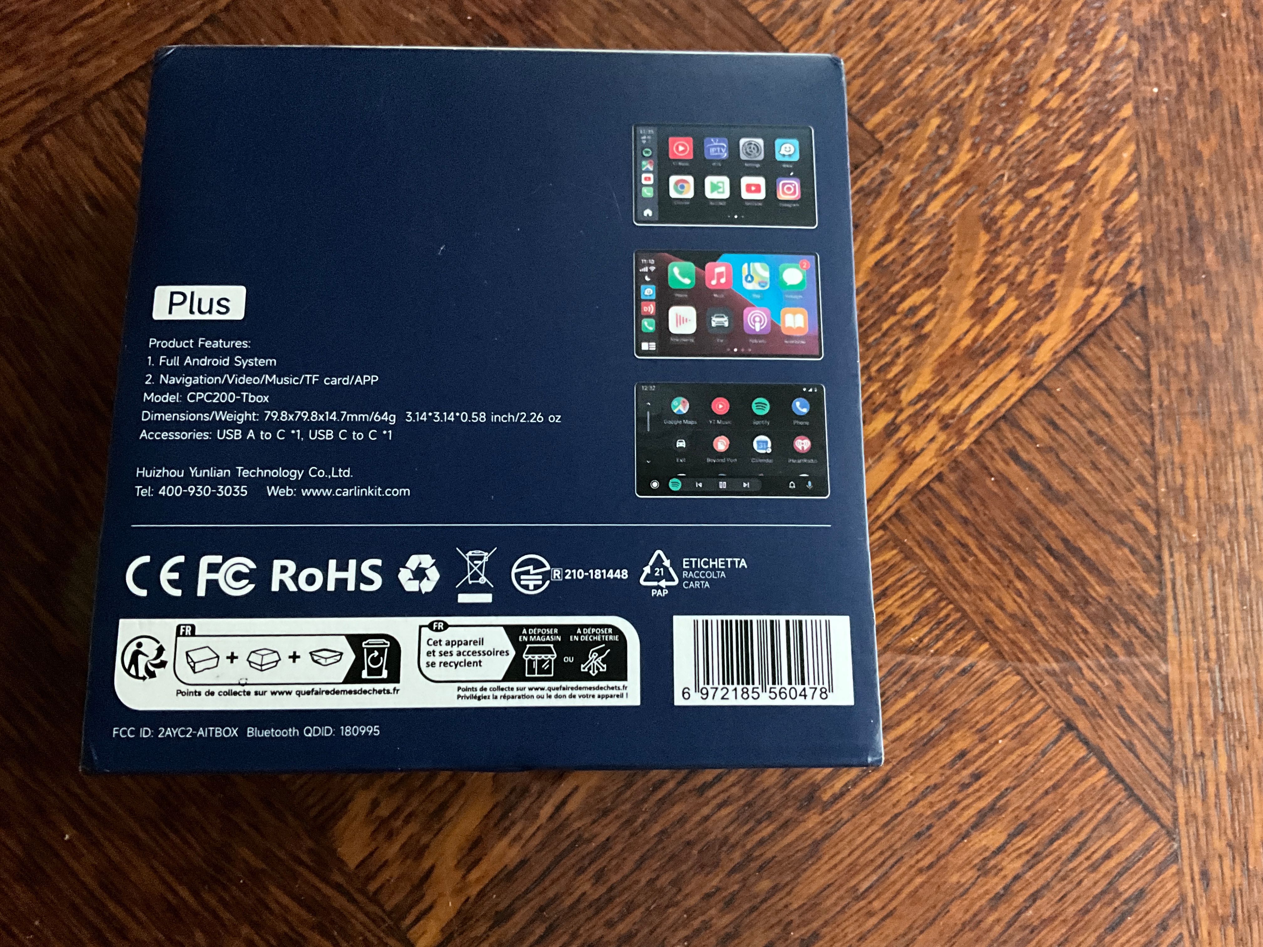 Carlink Full Android System CPC200-TBox PLUS Android 13.0