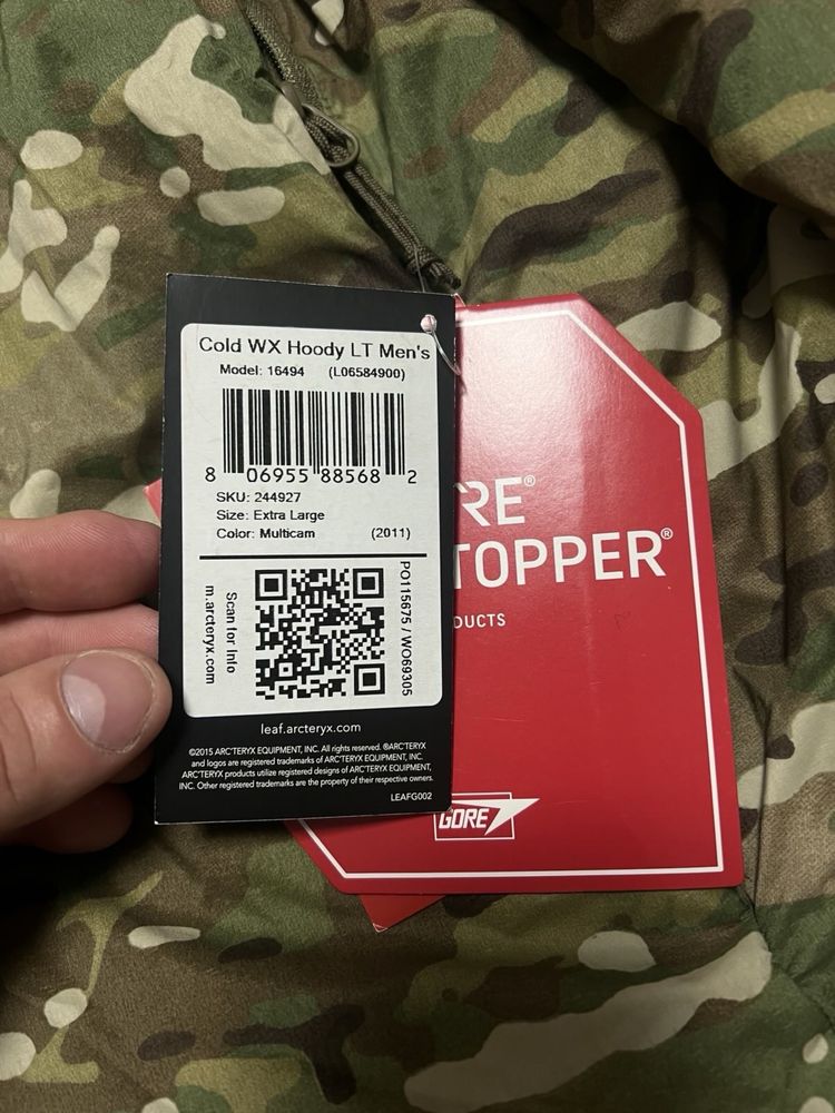Arc’teryx LEAF Cold WX Hoody Lt Gen 2.1 Multicam