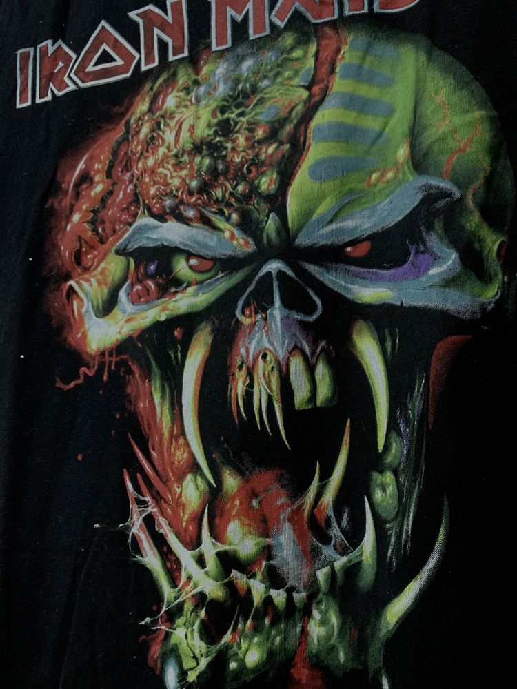футболка панк iron maiden з принтом