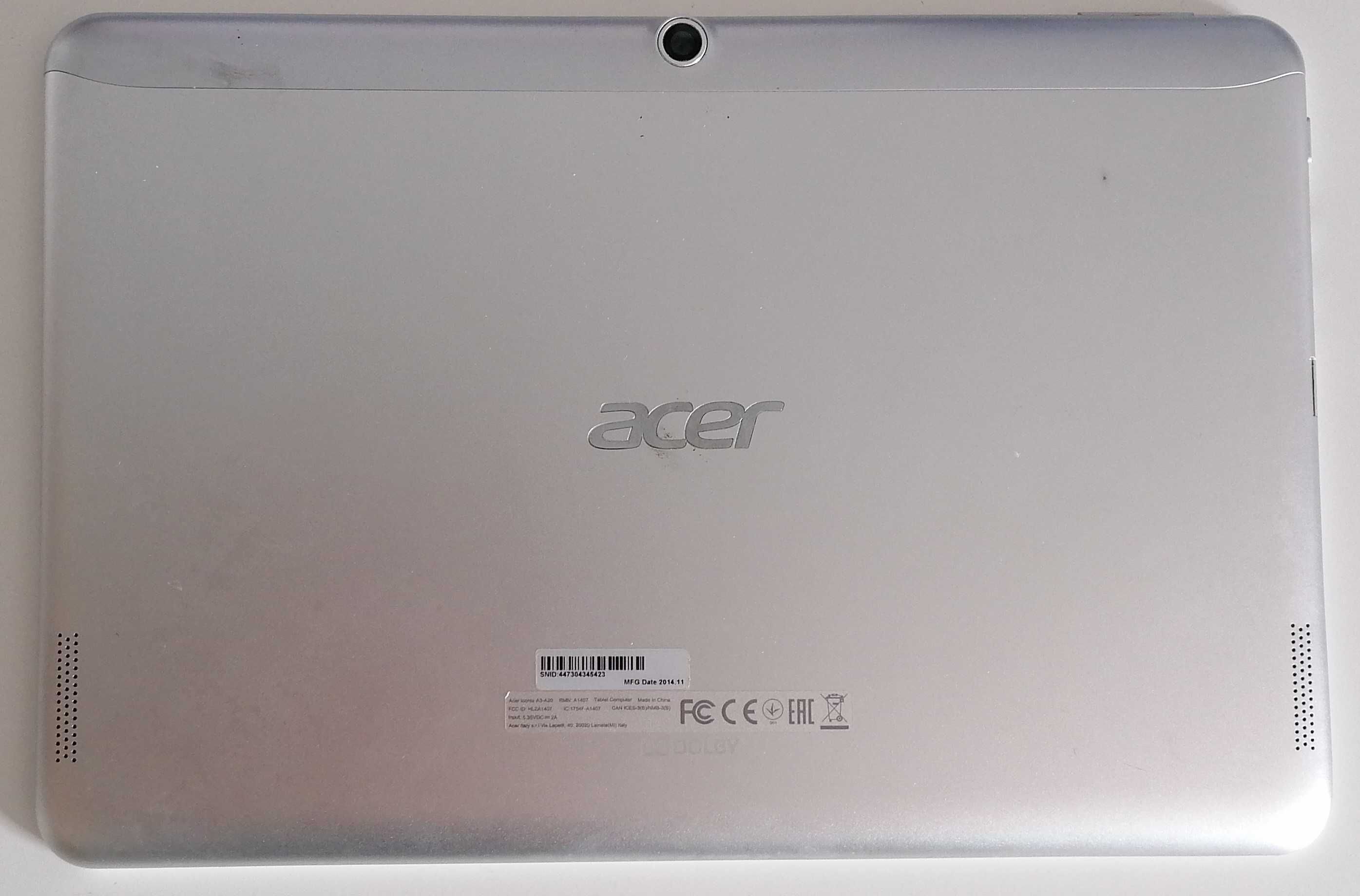 Tablet ACER ICONIA A3-A20  Iconia One 10  16Gb