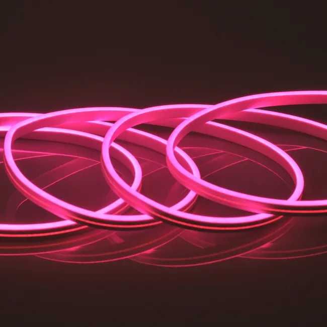 Neon LED IP65 2m 5m różowy Polux