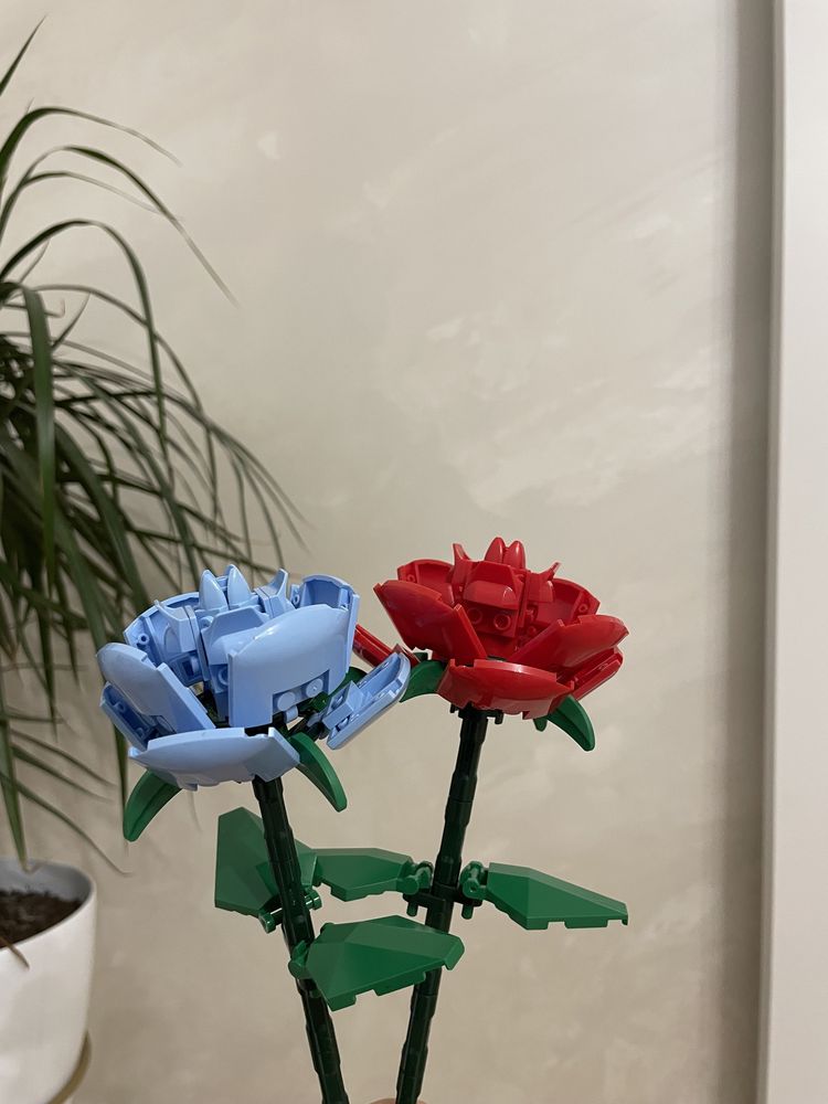 LEGO kwiatki róże