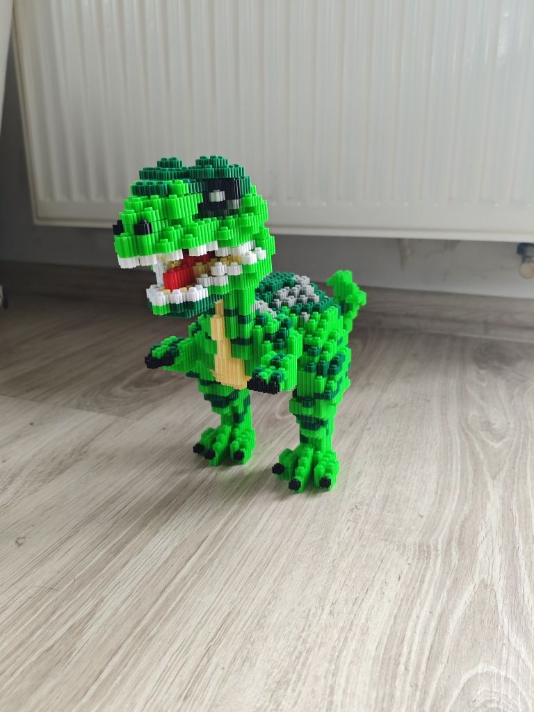 Dinozaury z klocków Tyranozaur do składania, ozdoba