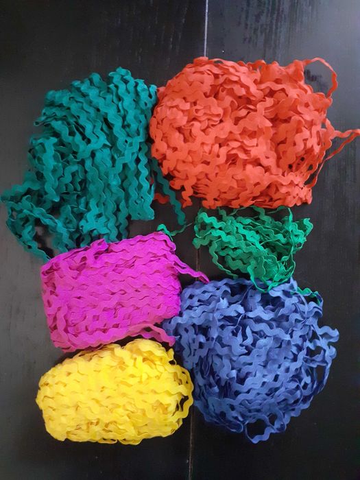Fita acabamento zigue zague/zig zag material costura