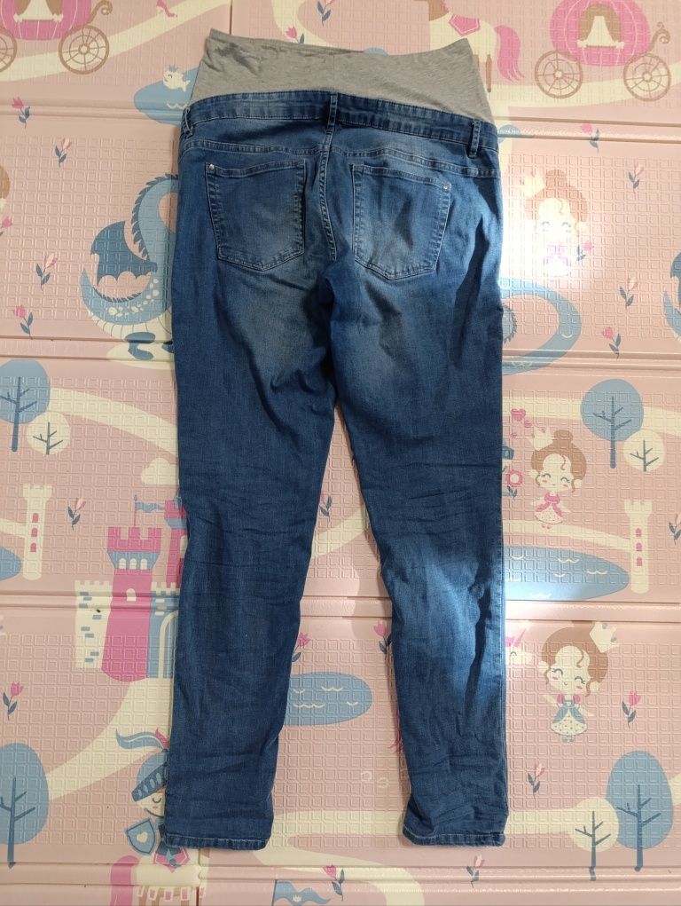 Jeansy ciążowe niebieskie super skinny fit Lidl Esmara 42