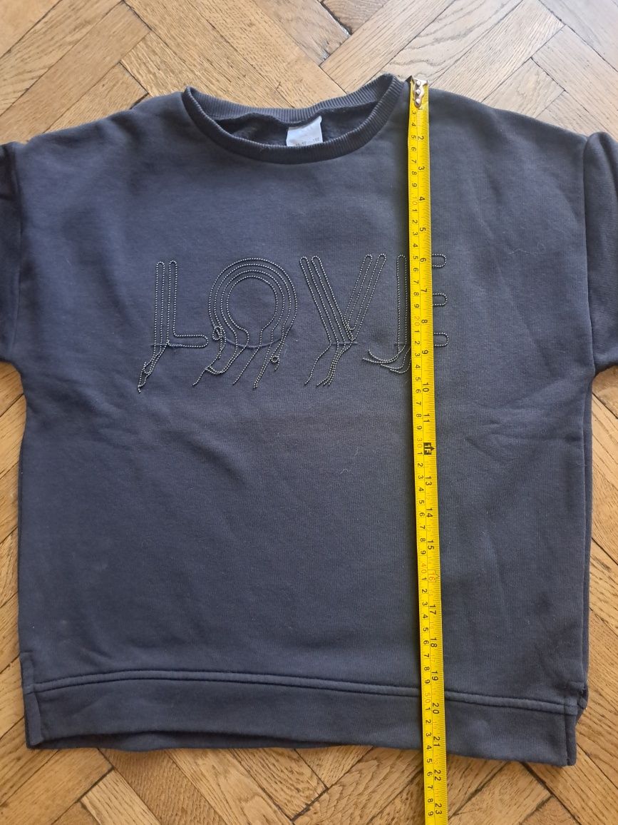 Czarna bluza dziewczęca Zara rozm. 152