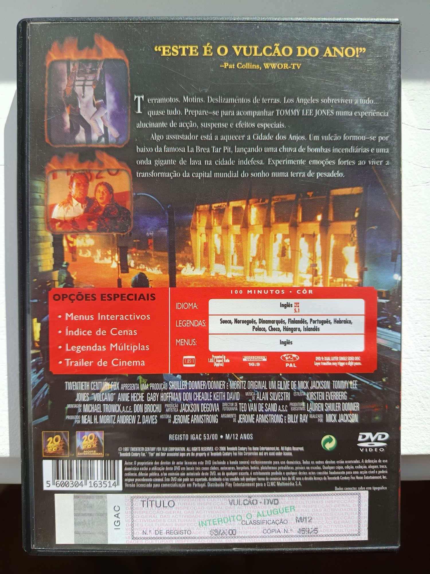 DVD vulcão.     .