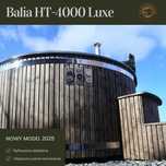 Balia ogrodowa z hydromasażem | Jacuzzi | LED | Piec | 200 cm | NOWOŚĆ