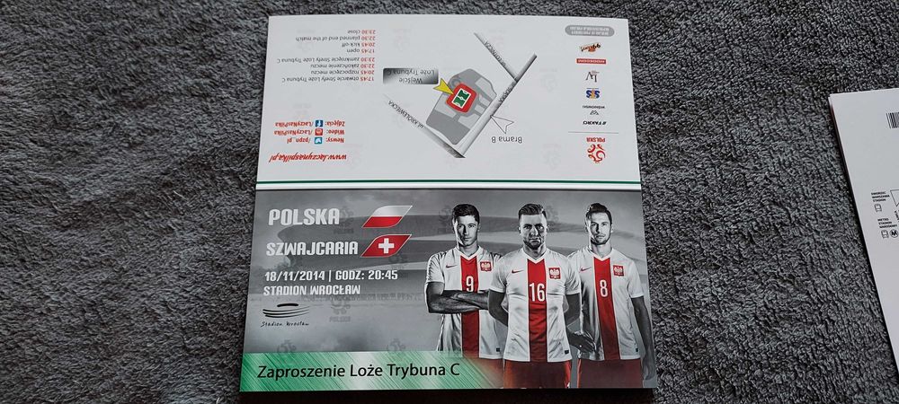 Zaproszenie Kolekcjonerskie Polska - Szwajcaria
