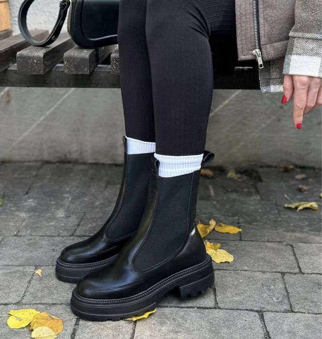 Зимові сапоги челсі.